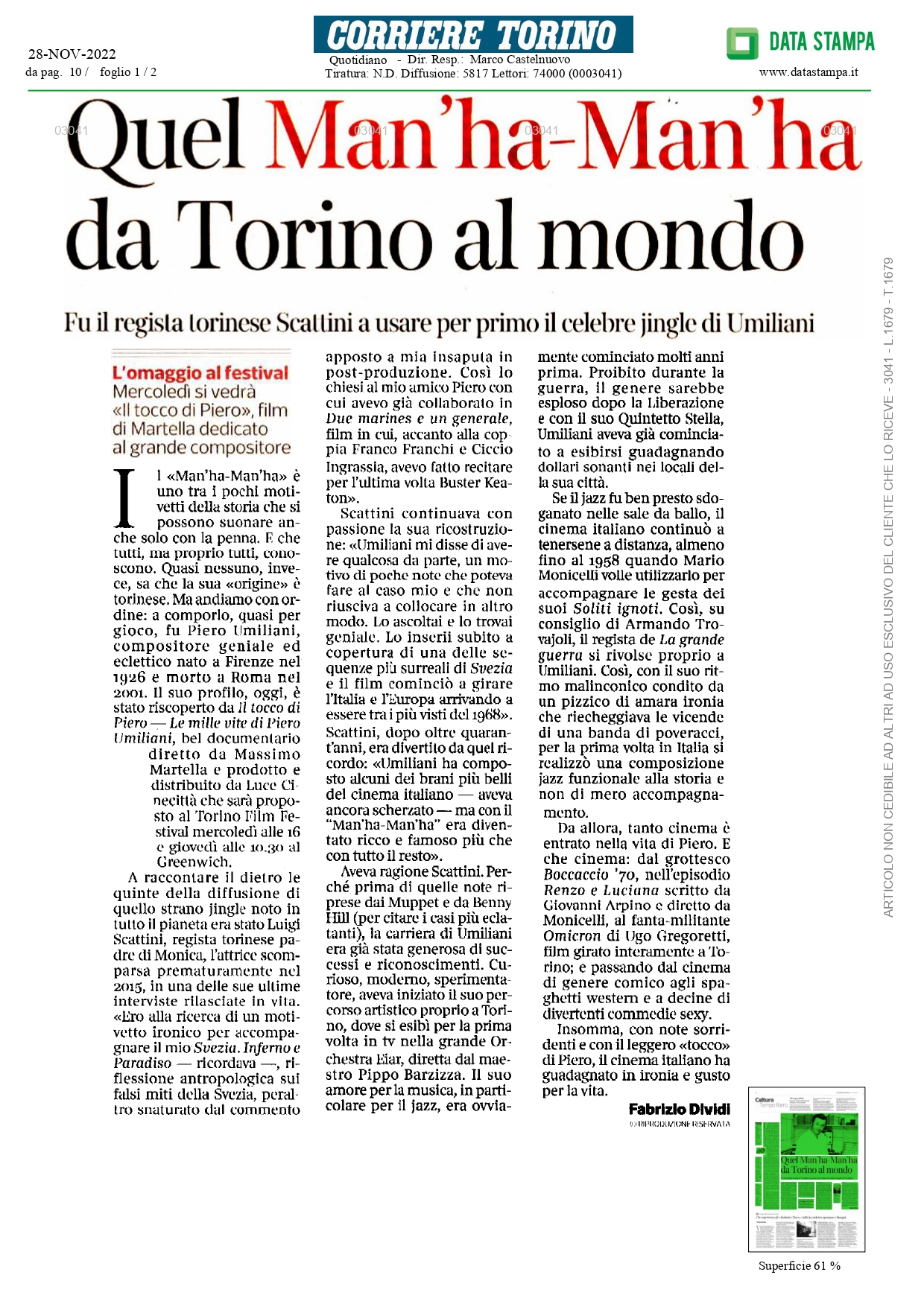 Corriere Torino - 28 nov 2022