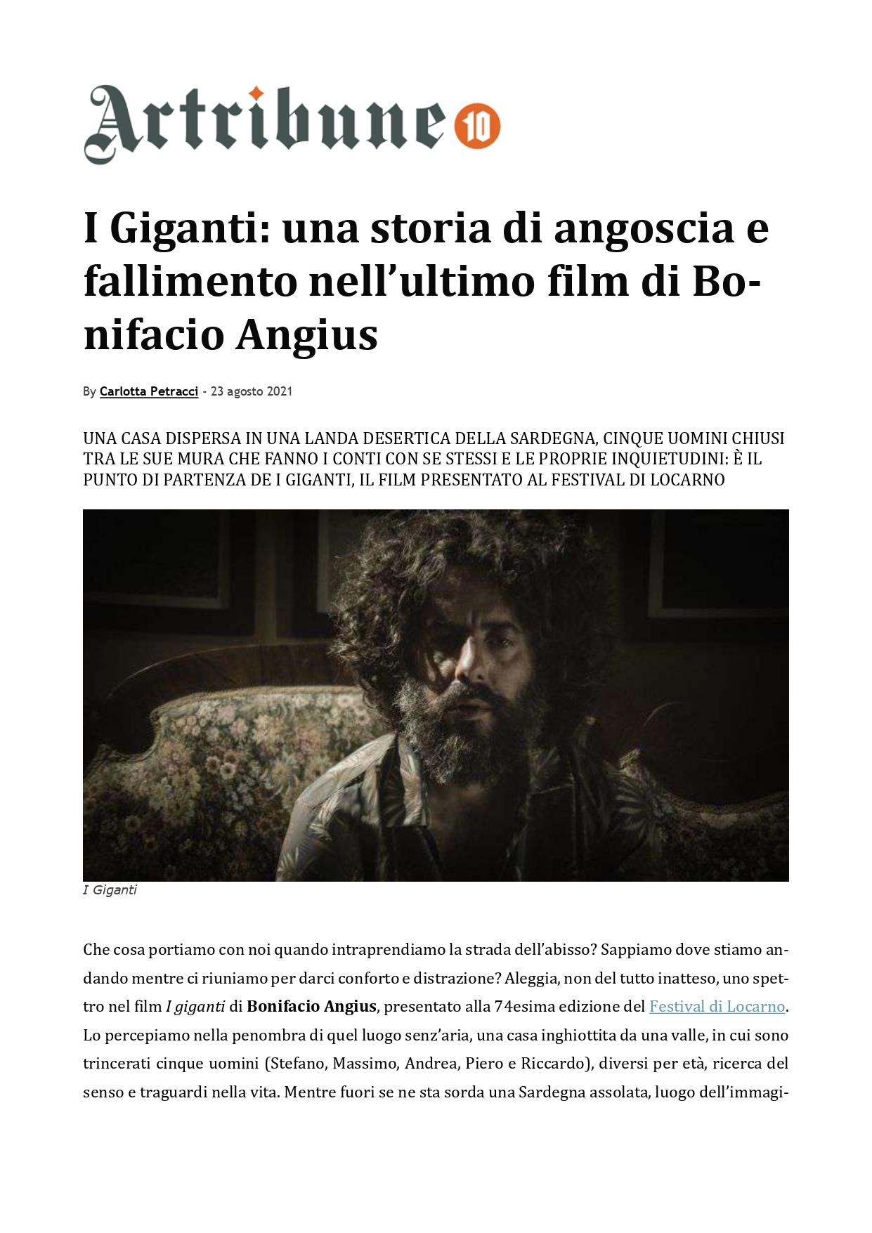 Sintesi rassegna stampa I GIGANTI di Bonifacio Angius_page-0031